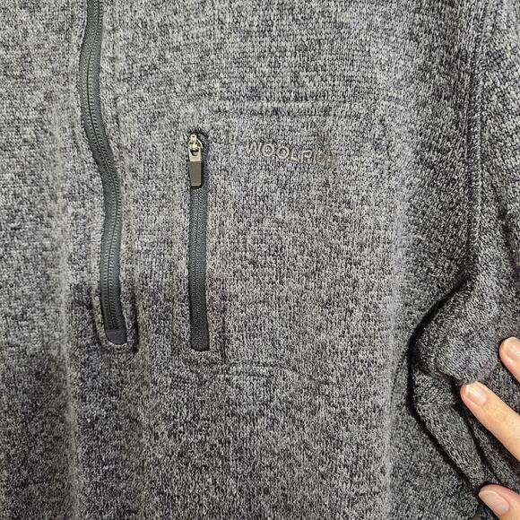 Woolrich Mens Gray Half-Zip Pullover Jacket. Size Large. - Picture 3 of 6